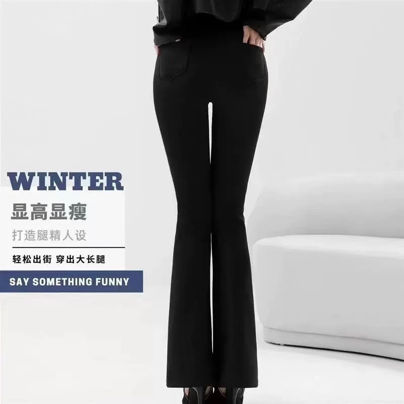 薇拉芭比裤高腰显瘦女士时尚休闲黑色外穿显高修身长腿出街
