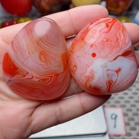 未镶嵌玛瑙/玉髓珠宝奇石釉*红打孔不退不换