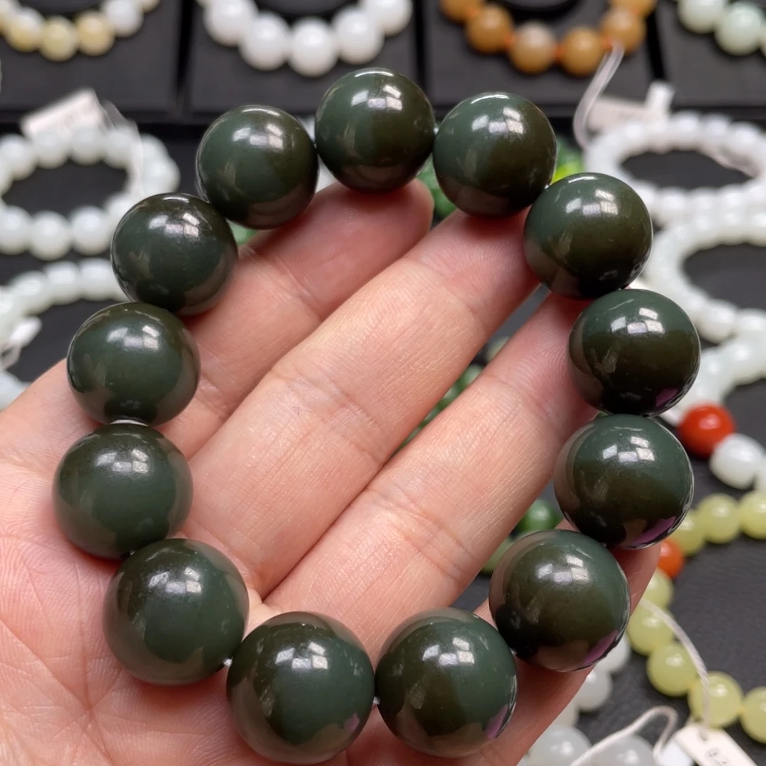 和田玉未镶嵌手链18