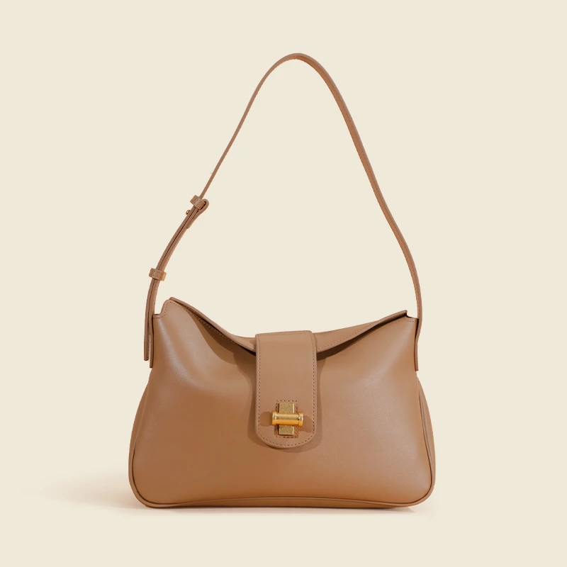 高级设计枕头包时尚腋下包通勤百搭肩包休闲软包