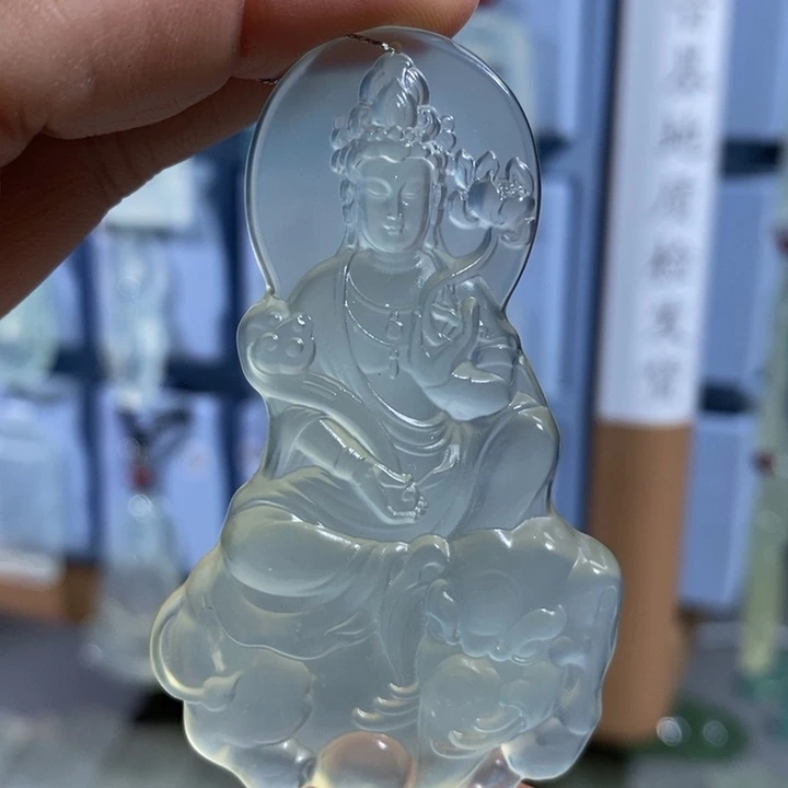 岫玉未镶嵌吊坠吊坠