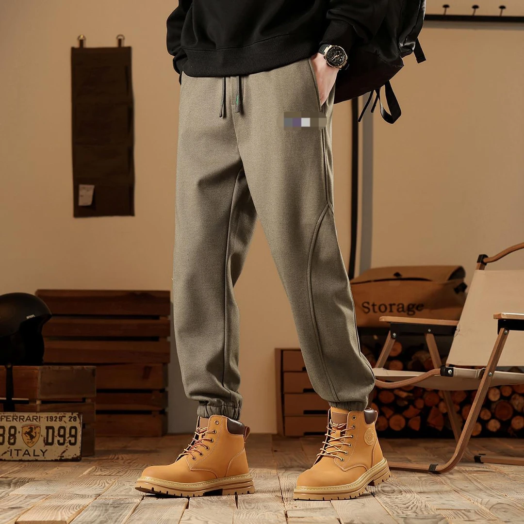 美式复古休闲裤男裤舒适运动裤男百搭卫裤男工装裤男时尚