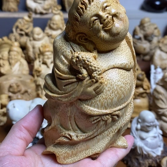 艺***林竹手工根付竹木作品制作摆件手把新品漏价