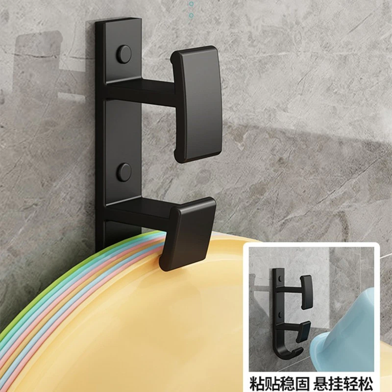 免打孔脸盆架不锈钢盆子架卫生间置物架壁挂式浴室盆架脸盆收纳