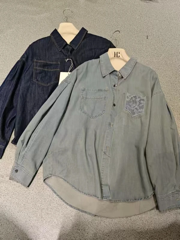 【张小张cc】百搭休闲通勤牛仔衬衣F29