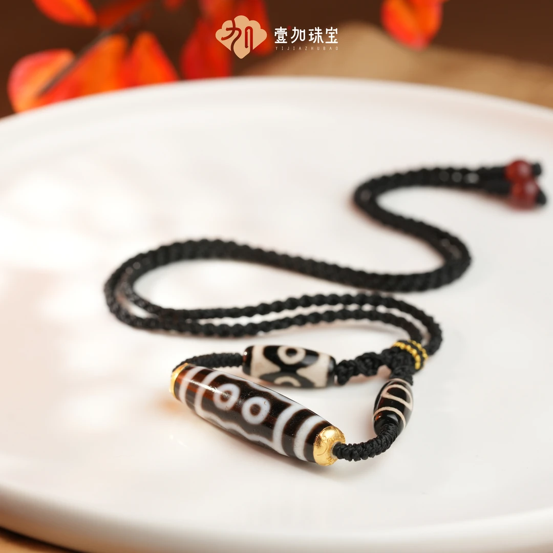 壹加小青|金镶大P五眼多宝18k项链多样性发一8134X