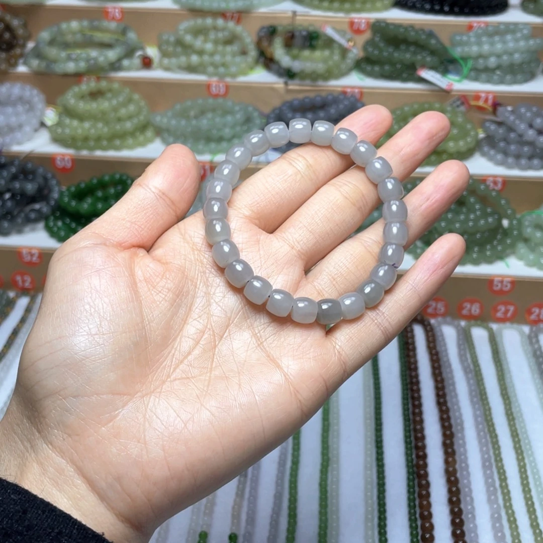 和田玉未镶嵌手链8mm