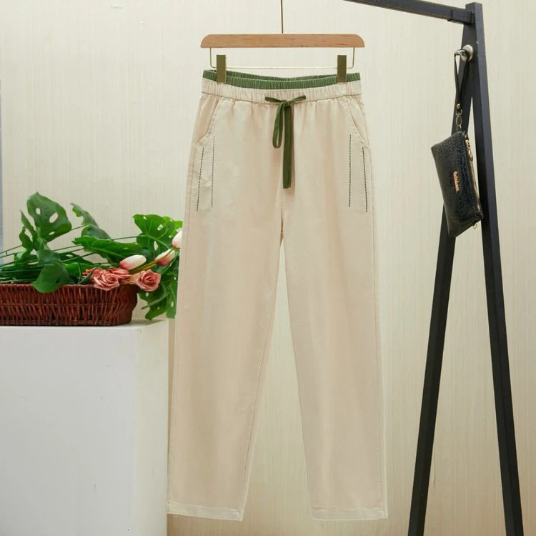 包邮＋运费险夏装长裤水洗棉休闲裤宽松女裤春夏中老年人妈妈裤子