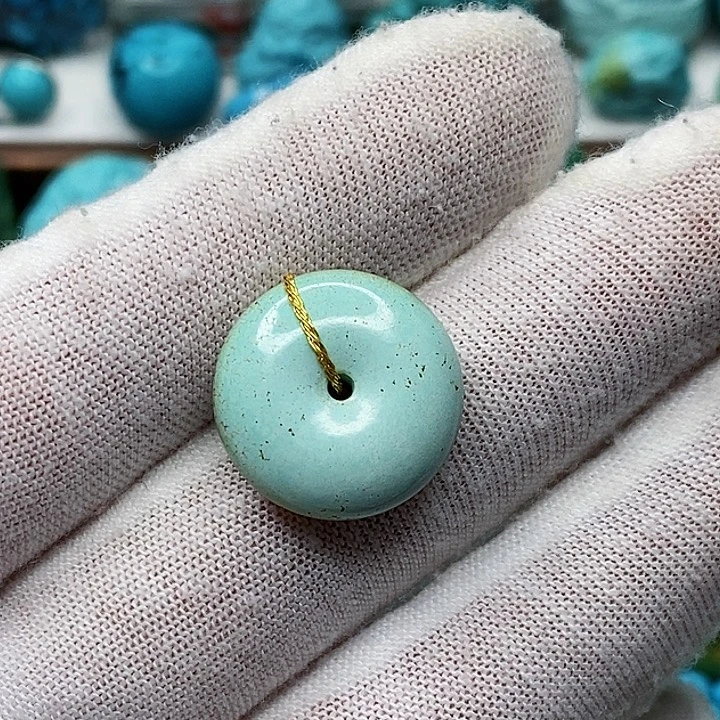 绿松石未镶嵌天然原矿 地大质检