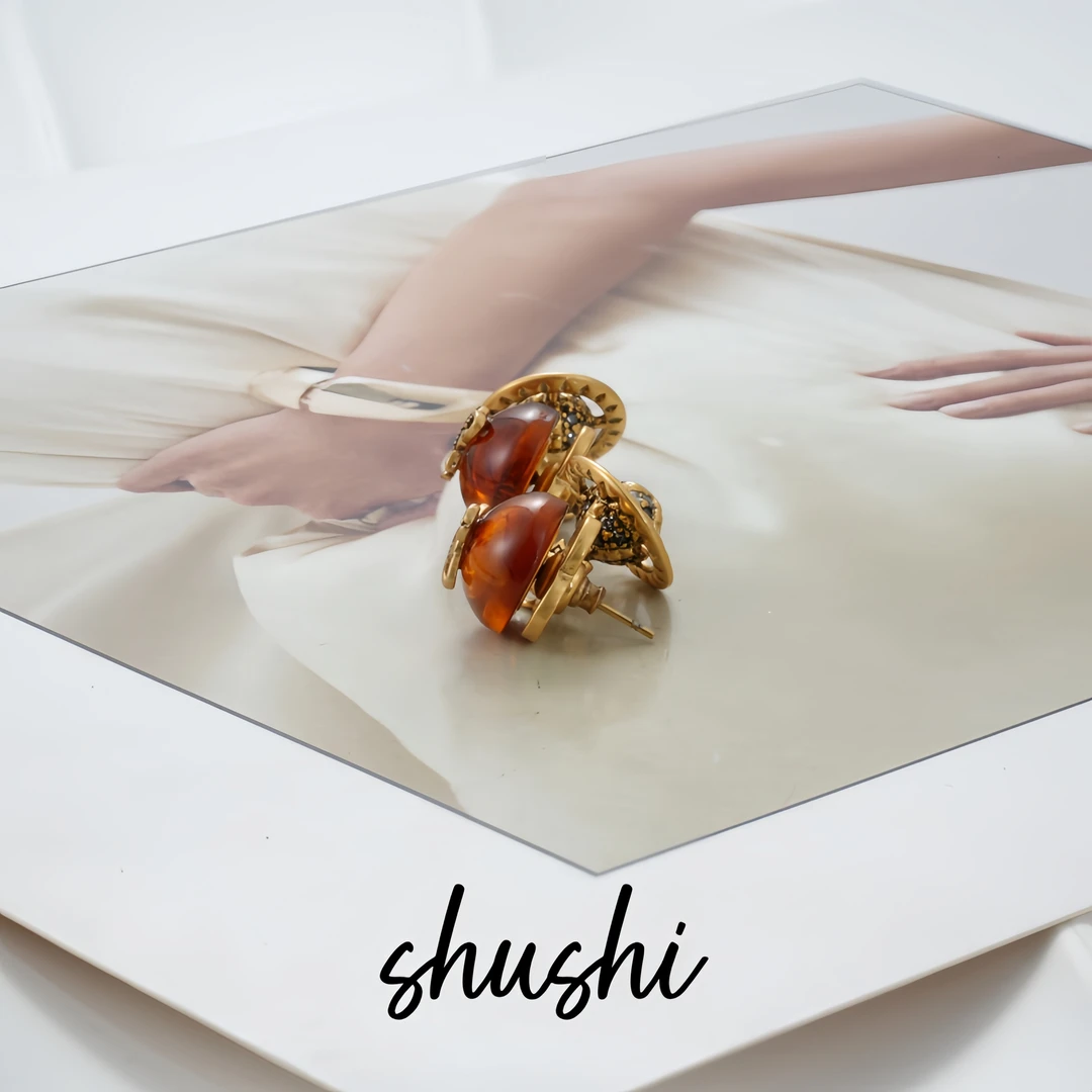 铜合金锆石耳饰 耳环8818