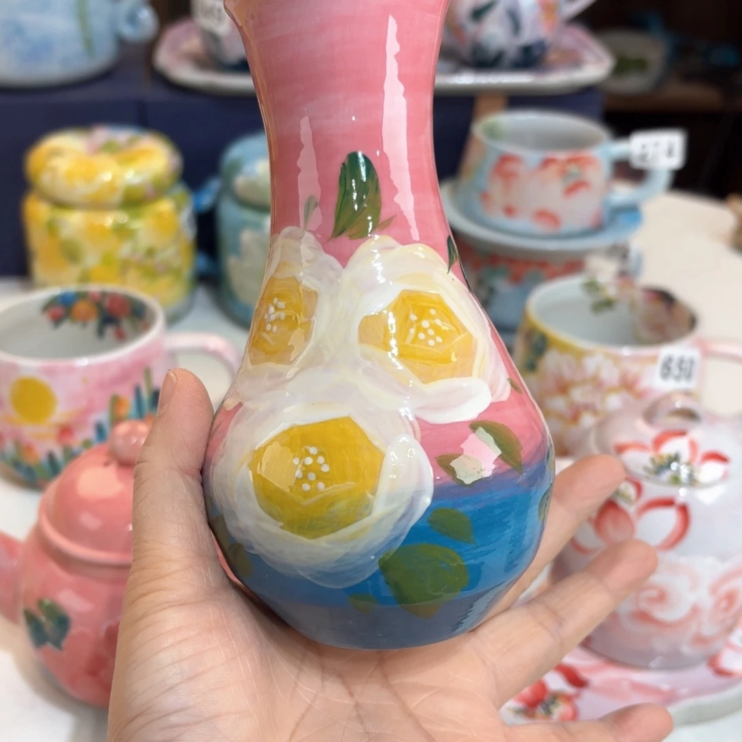 景德镇手绘高温釉下彩陶瓷茶具