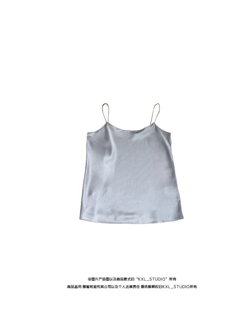KXL-STUDIO｜重磅弹力缎-真丝吊带背心1093