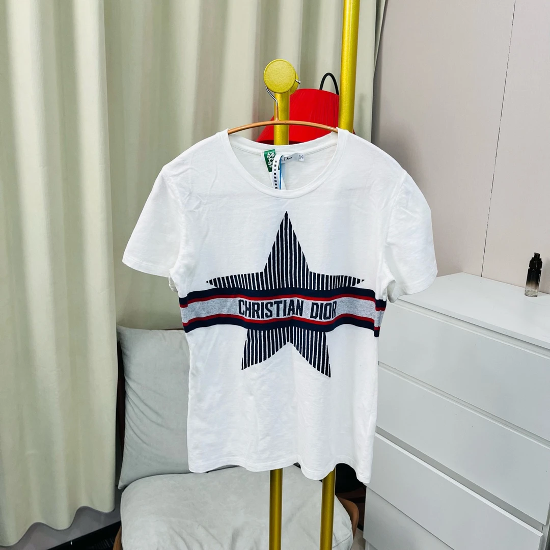 99新 DIOR/迪奥 白色五芒星短袖 S码 99新