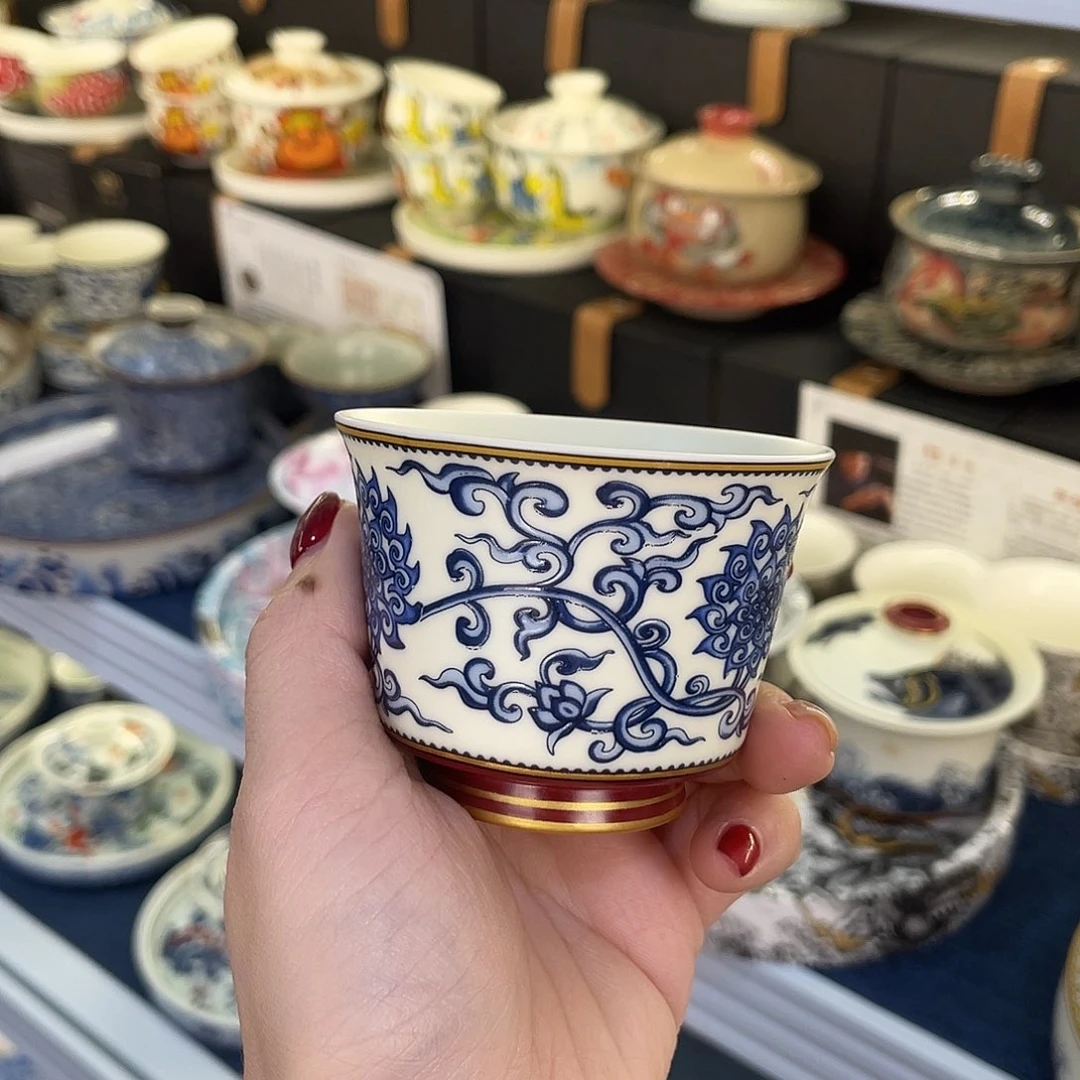 陶景德陶瓷盖碗茶具