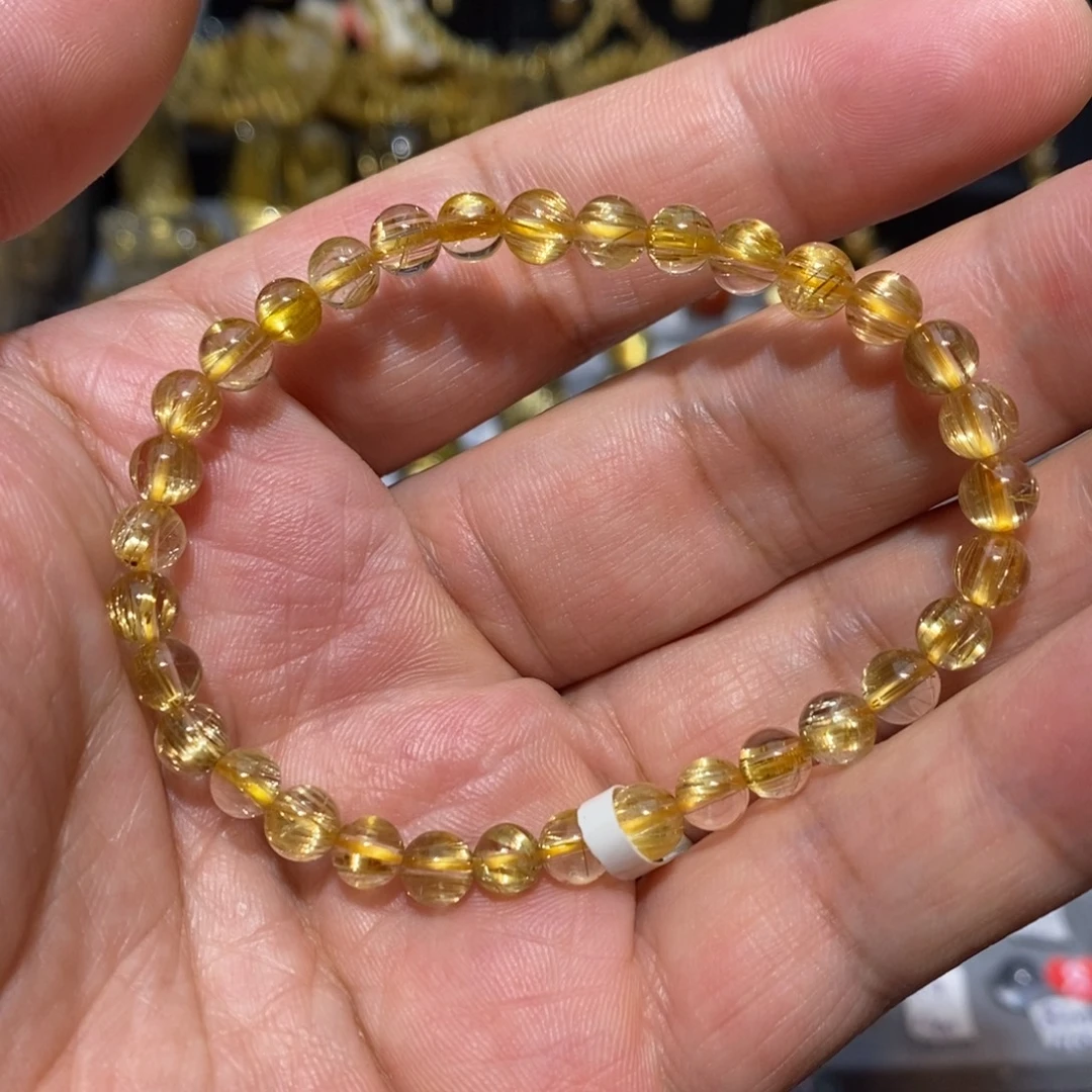 手链水晶未镶嵌钛晶顺发猫眼单圈5➕