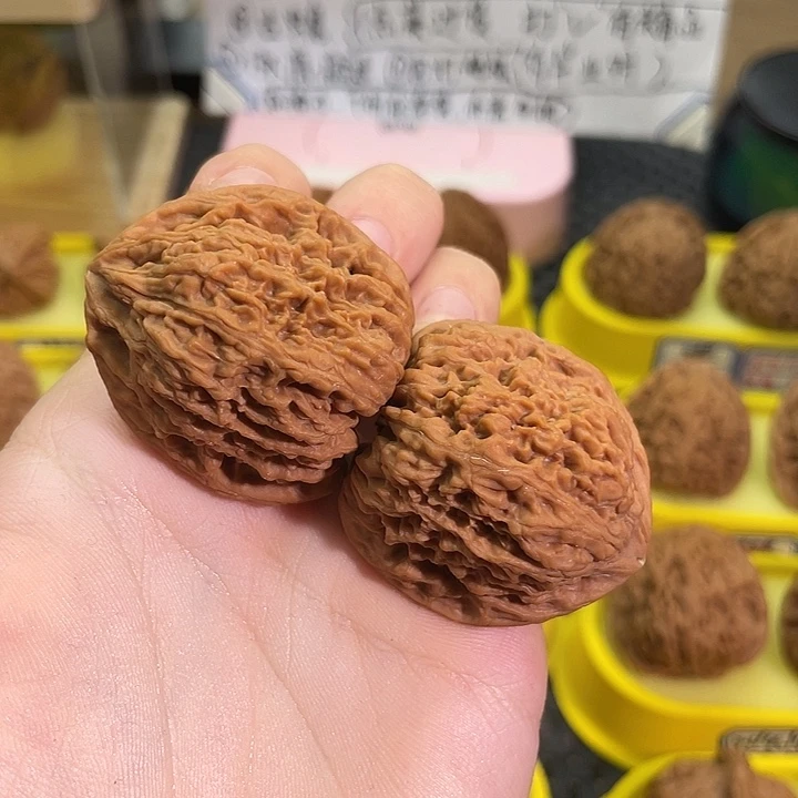 把件文玩核桃555号微凹的微龟背37尺南疆石