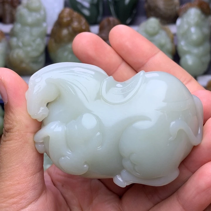 未镶嵌和田玉把件风****人