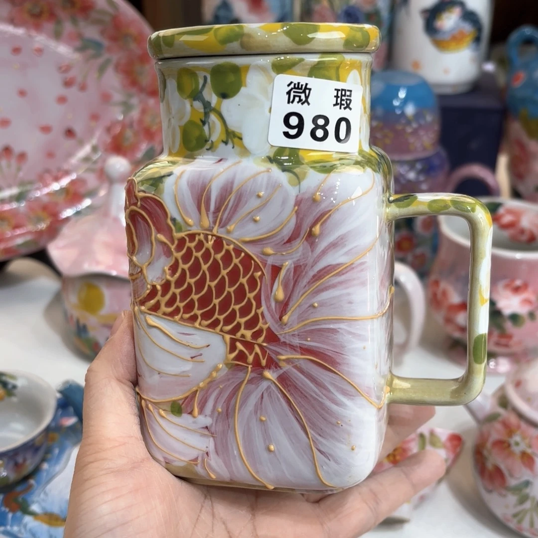 景德镇手绘高温釉下彩陶瓷茶具