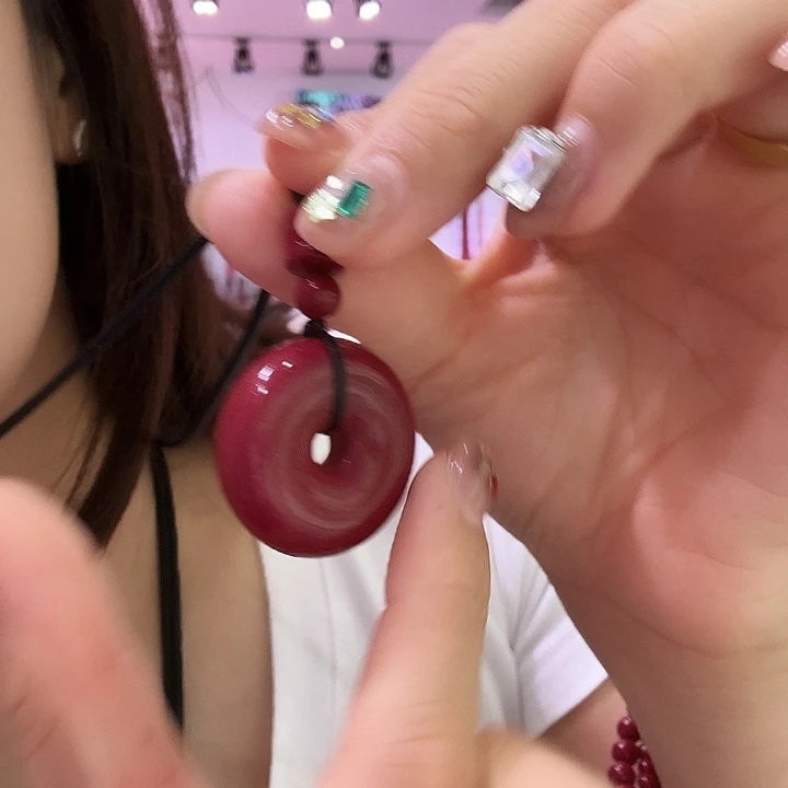 平安扣的朱砂款式朱砂