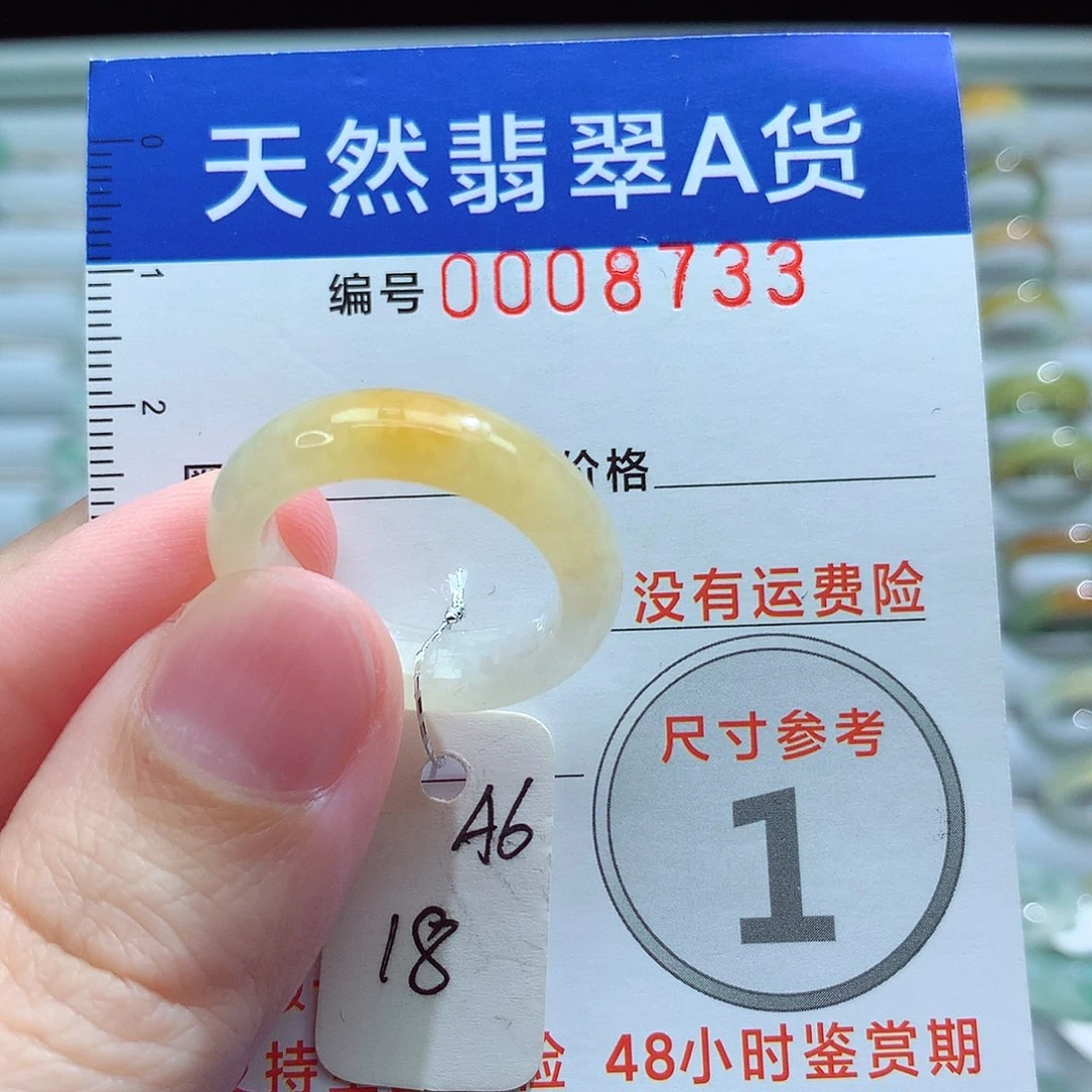 翡翠戒指未镶嵌18号