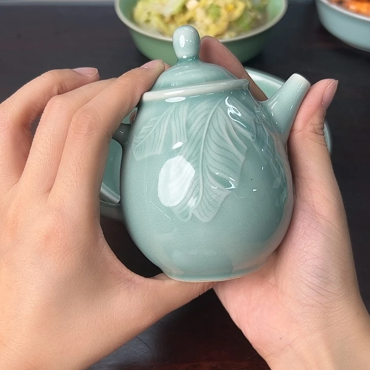 龙泉云间青瓷小米茶器