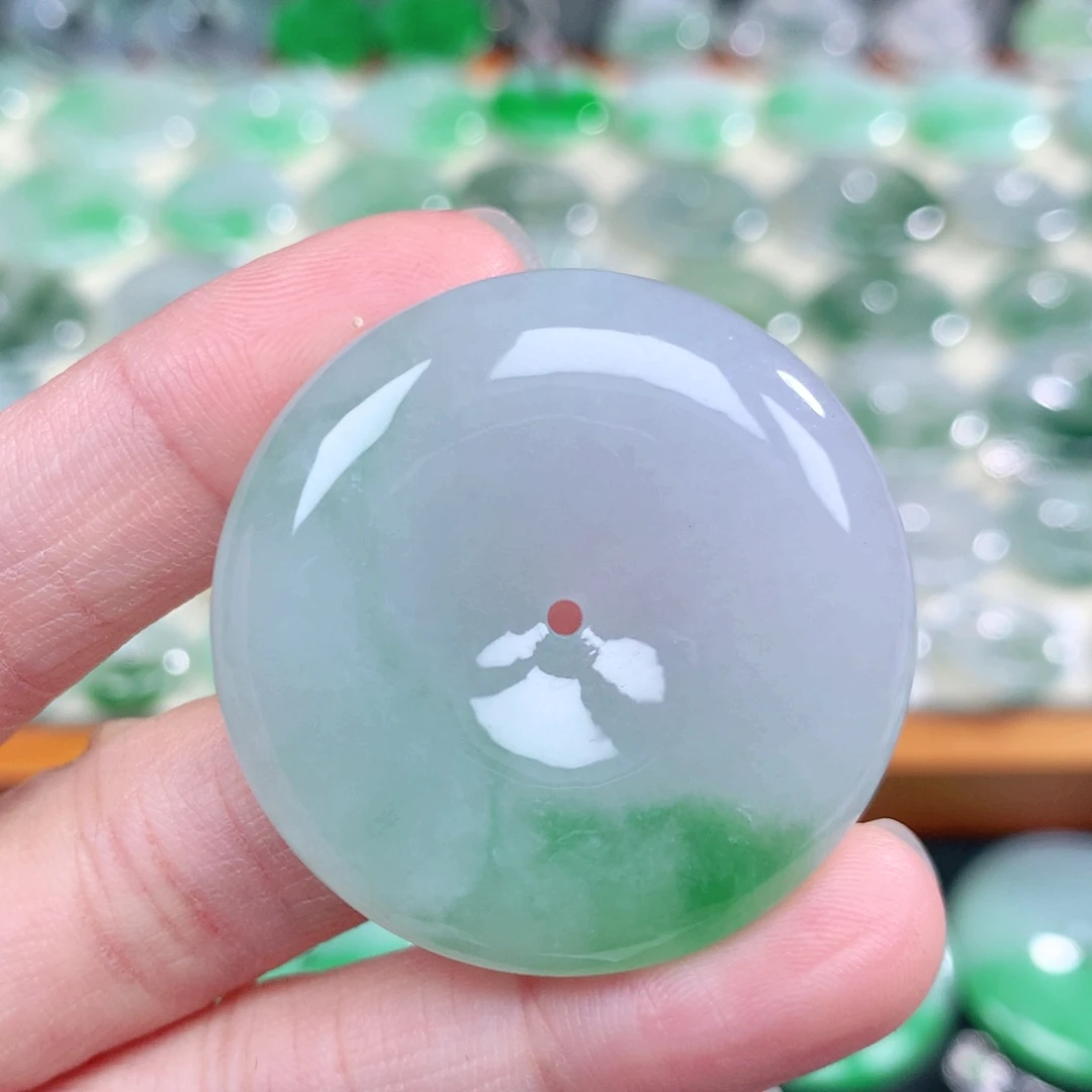 翡翠未镶嵌颈饰38.8-9.2