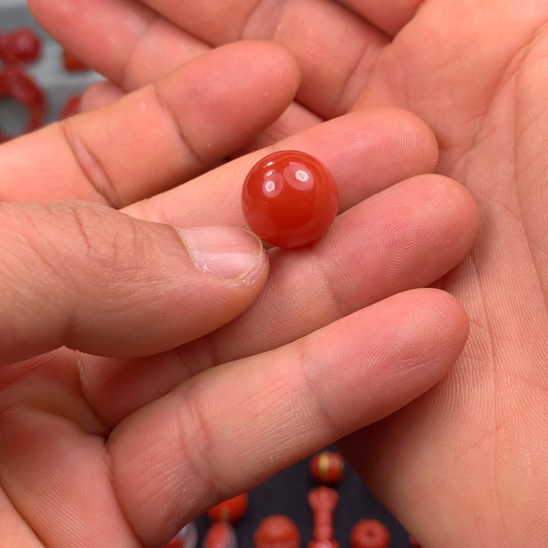 南红玛瑙珠子未镶嵌喵***新