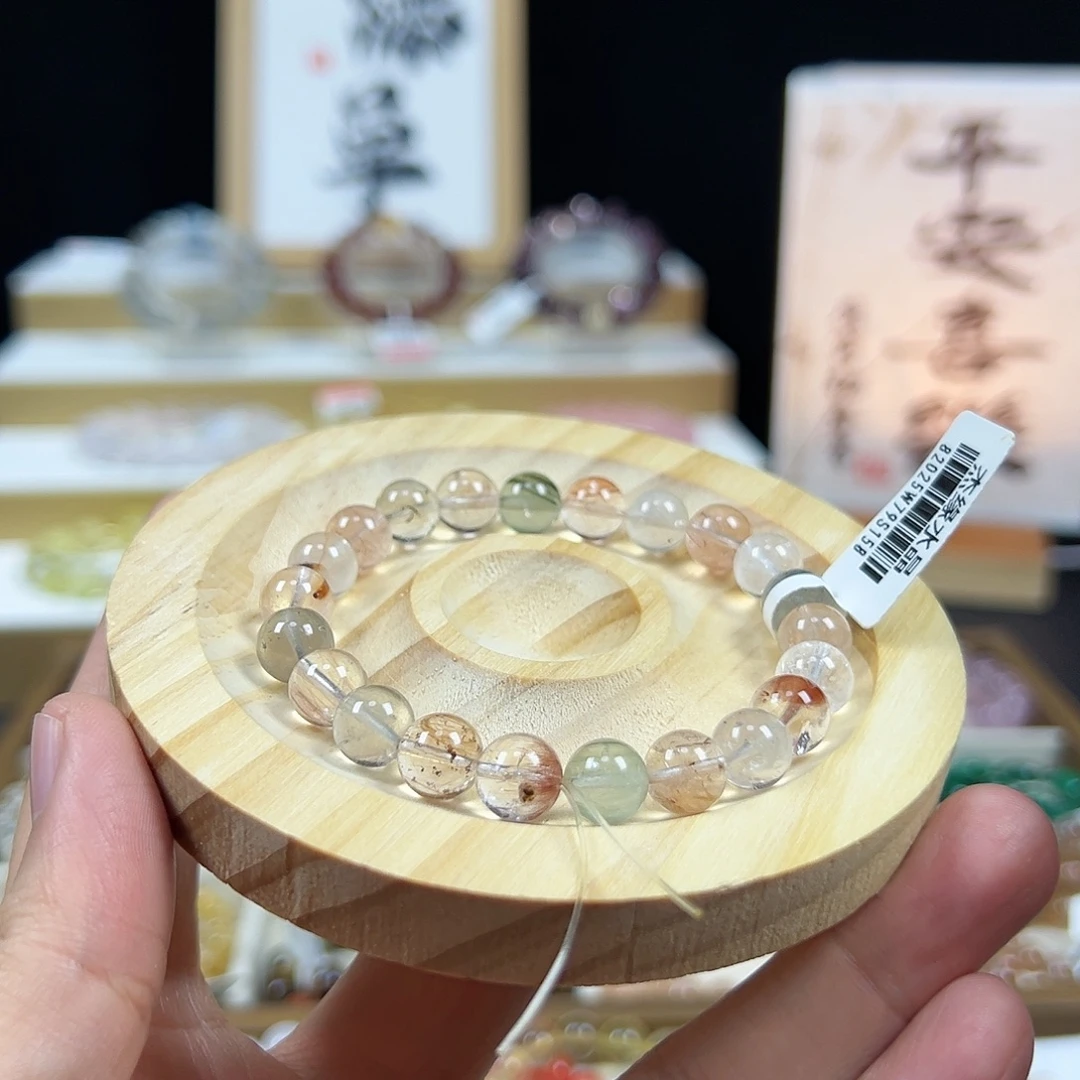 未镶嵌水晶手链彩兔毛