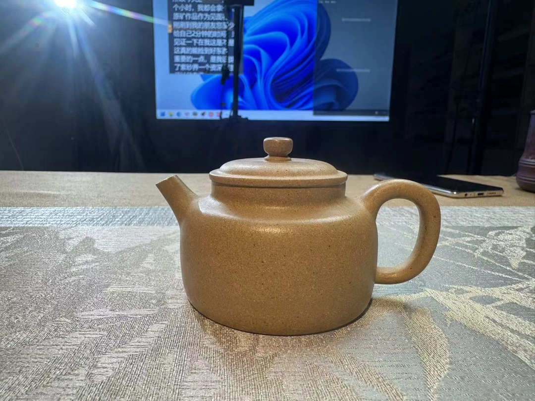 【腾运】宜兴黄龙山原矿黄金段泥德中壶手工制作紫砂茶器