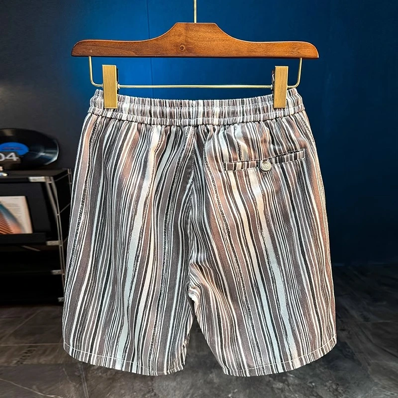 GS2025夏季新款男士短裤百搭潮流休闲简约宽松五分裤沙滩裤高级感