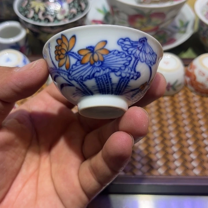 纯手绘精品盖碗杯