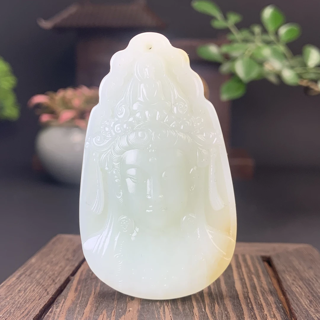 D3168珠宝玉石精选和田玉吊坠