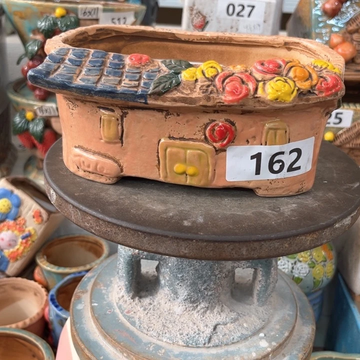 紫砂花盆粗陶材质多肉花盆