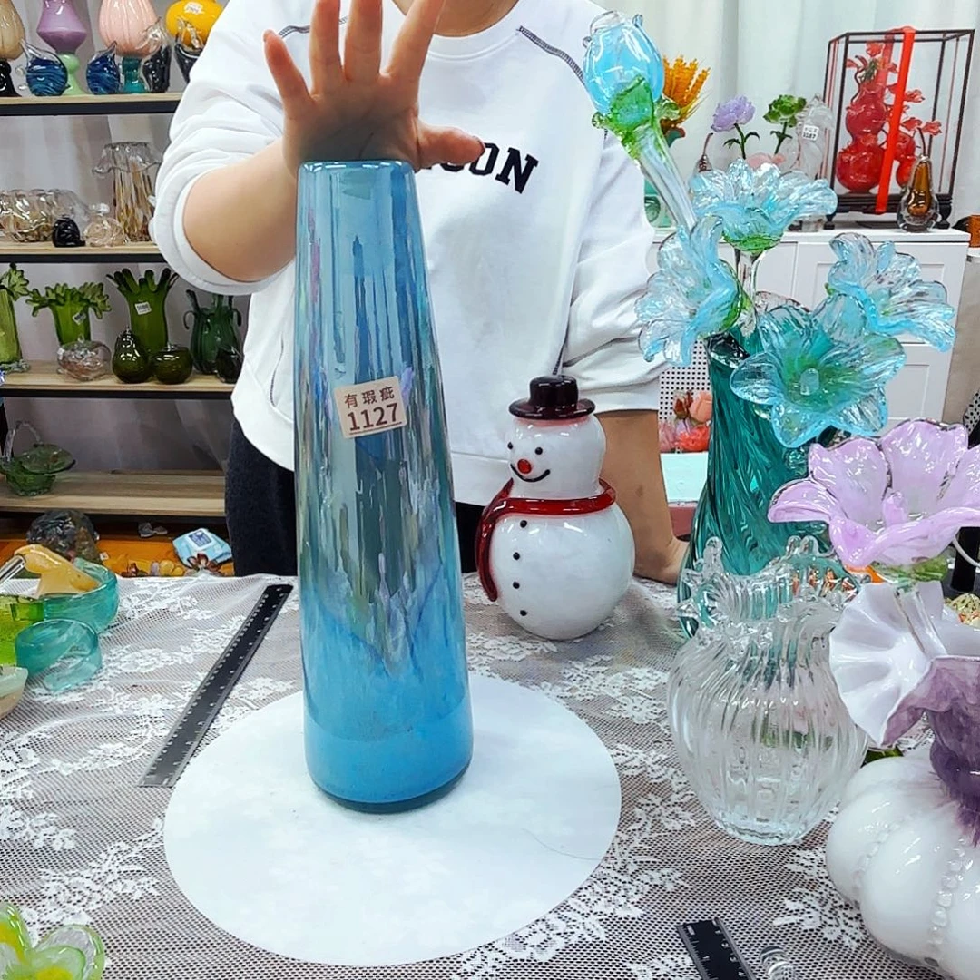 安妮家居琉璃花瓶摆件