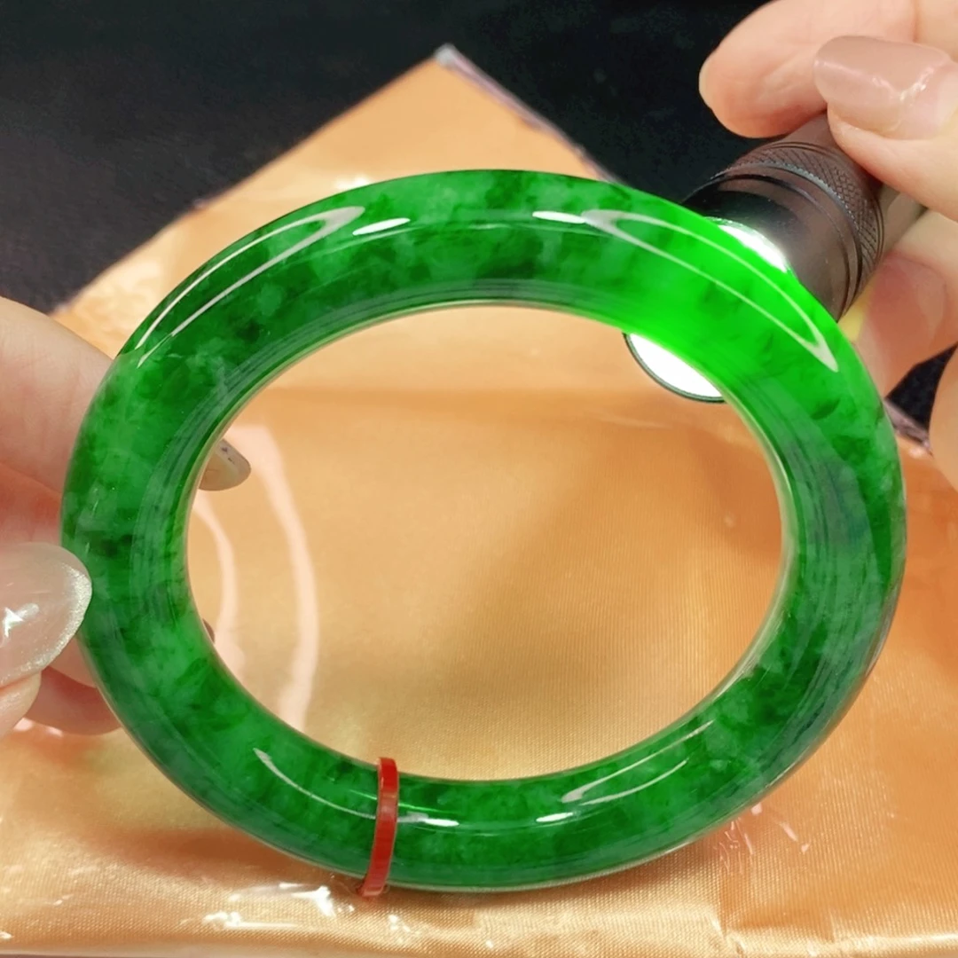 未镶嵌手镯翡翠54.8圆镯