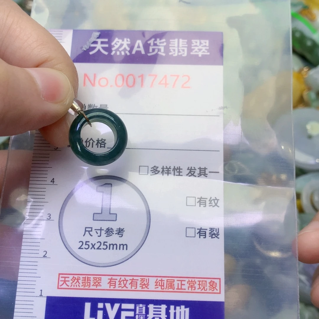 翡翠未镶嵌吊坠(不含链)