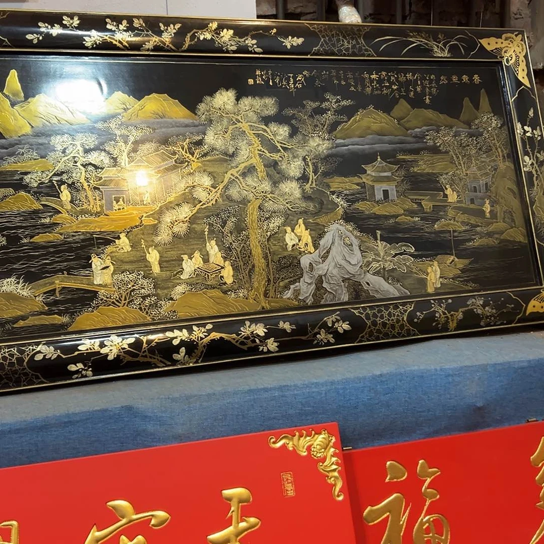 用***2楠木漆画匾额匾额一方