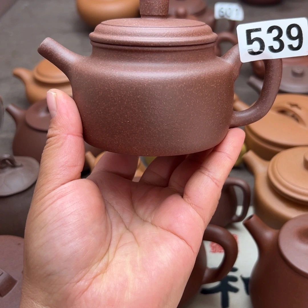紫砂茶壶紫泥半手工180cc左右瑕疵
