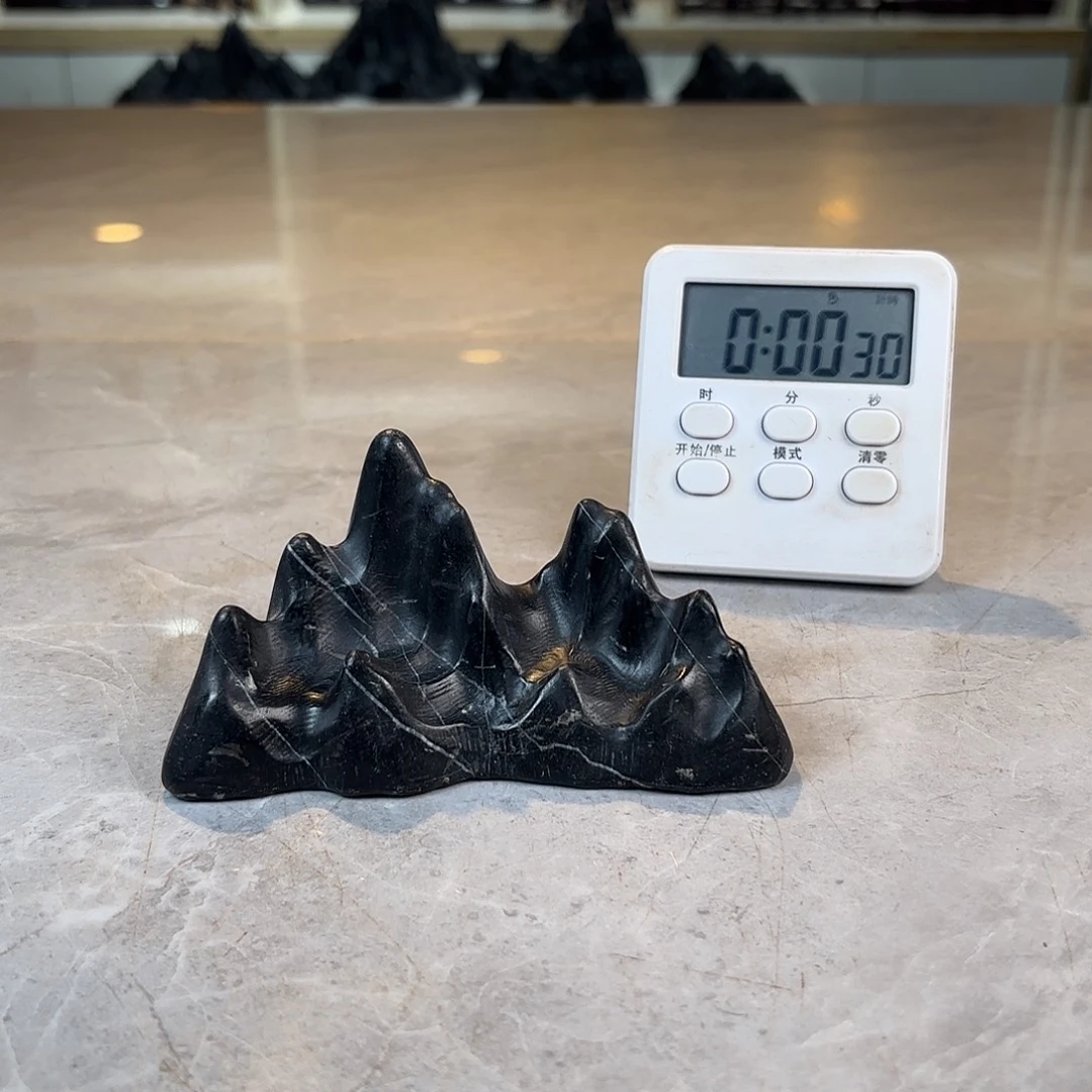 陶灵璧石手工雕刻奇石摆件