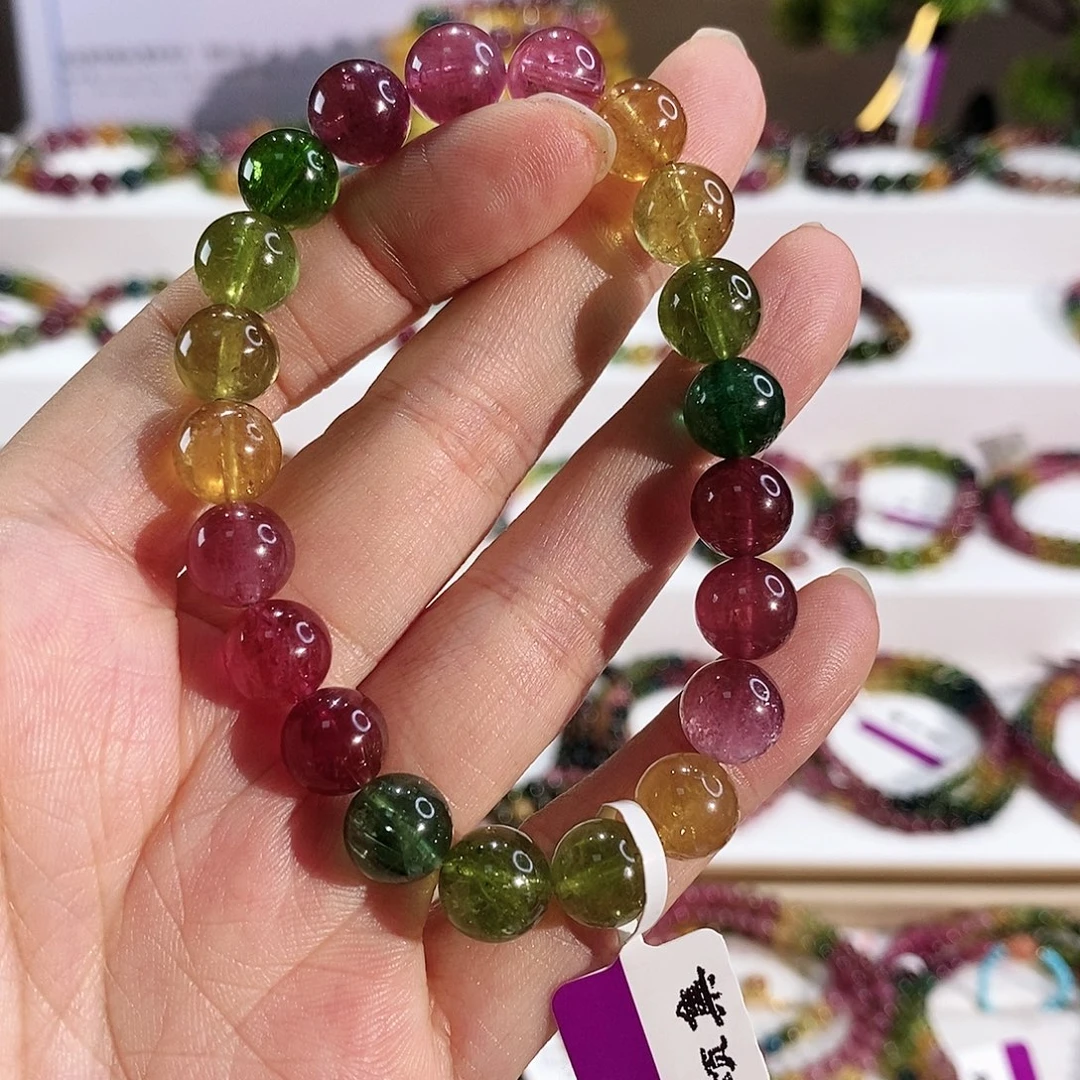 手串未镶嵌碧玺G2401素圈颜色微差