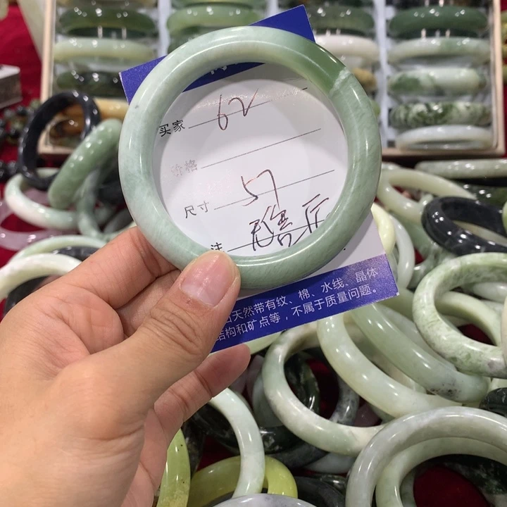 未镶嵌蛇纹石玉手镯62