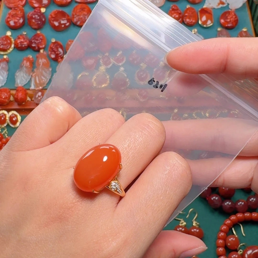 南红玛瑙南红银S925镶嵌