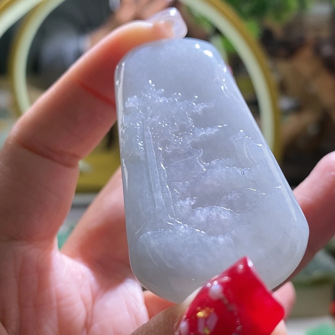 【闪购商品】翡翠颈饰未镶嵌山水