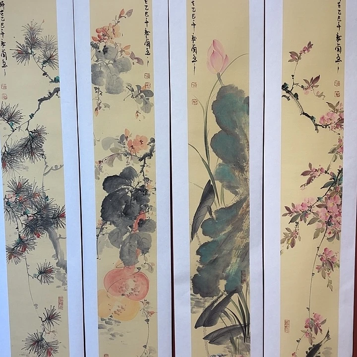 国画听兰老师花鸟