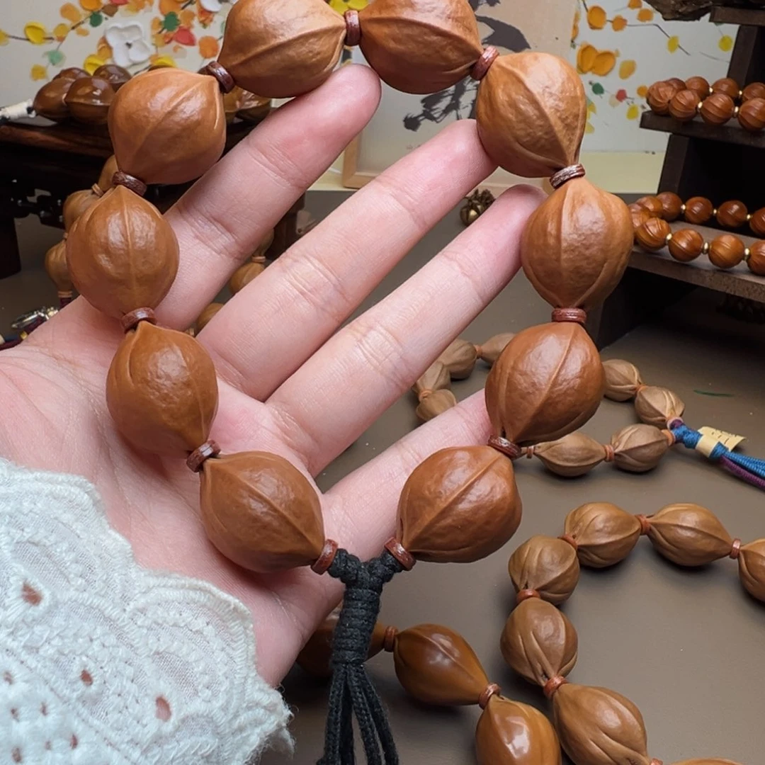 尛***人橄榄核手串梅林铁核2025去霜鲨鱼背