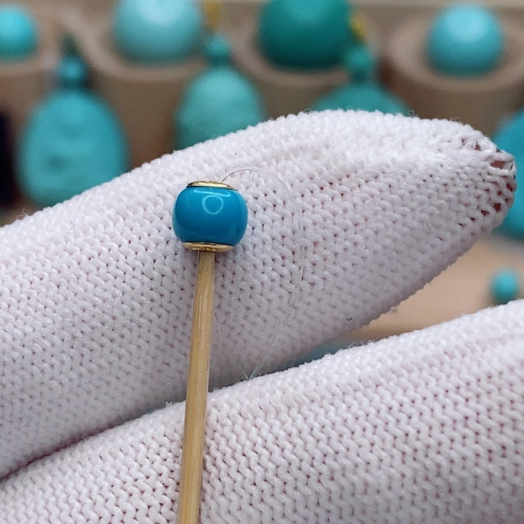 绿松石未镶嵌珠宝奇石5.8mm