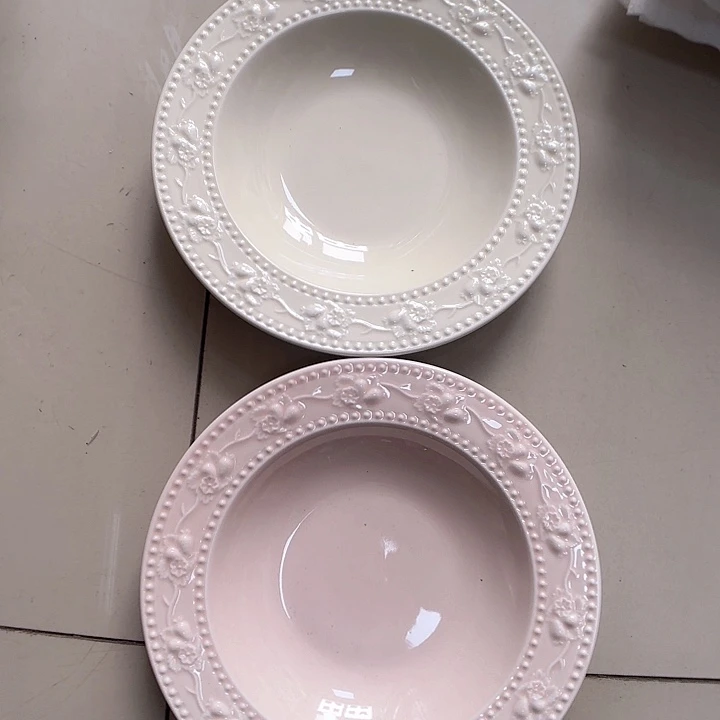 瓷片瑕疵特价陶瓷深盘