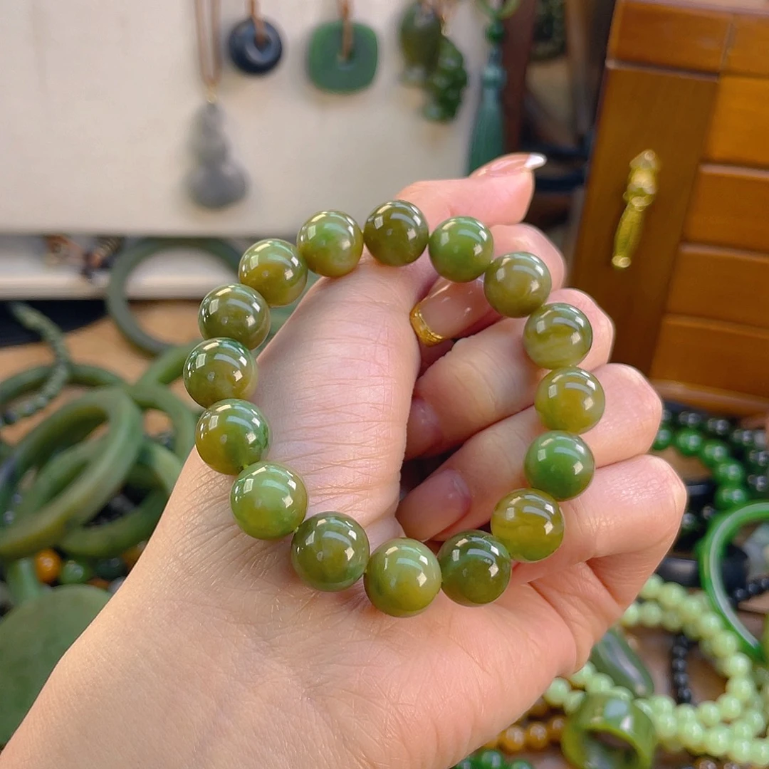 和田玉未镶嵌手链