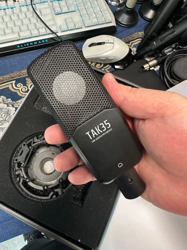 99新  得胜 tak35  大振膜电容麦 一年官保无包装