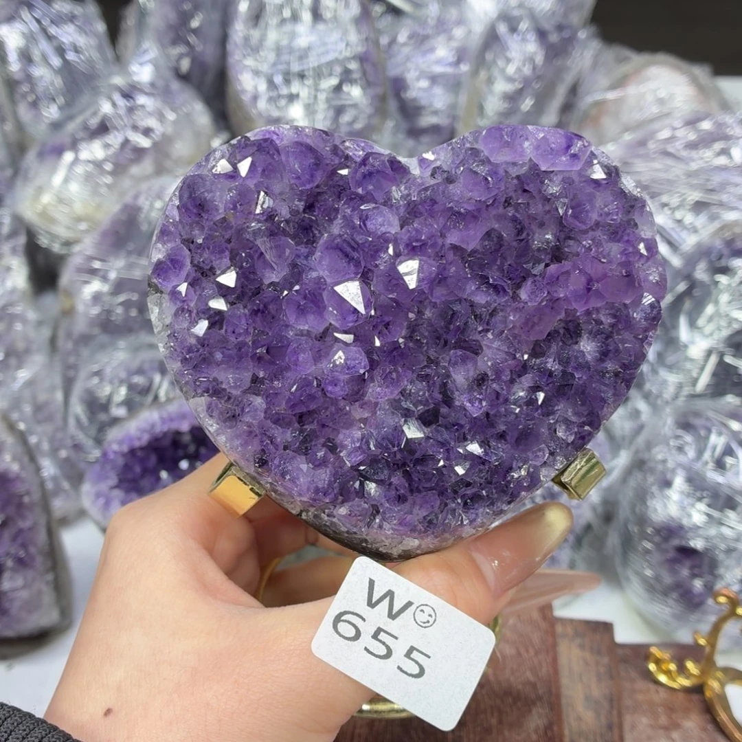 摆件紫晶未镶嵌紫水晶